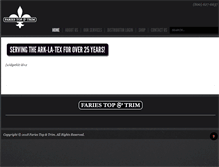 Tablet Screenshot of fariestopandtrim.com